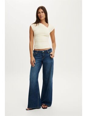 Cotton On Vanilla Glow Scout Asymmetric Short Sleeve